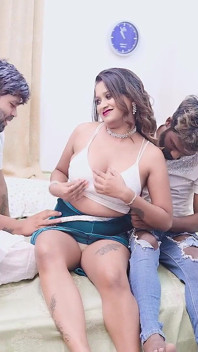 Desi Step Daughter Starsudipa Fucks Step Brother and Step Father When Her StepMother Not at Home. Hindi Audio 