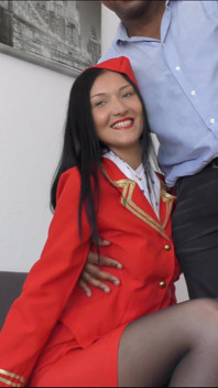 Russian Air Hostess Vanessa Take BBC Fucking