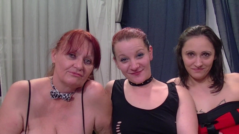 Fickparty: Three hot girls enjoy gangbang