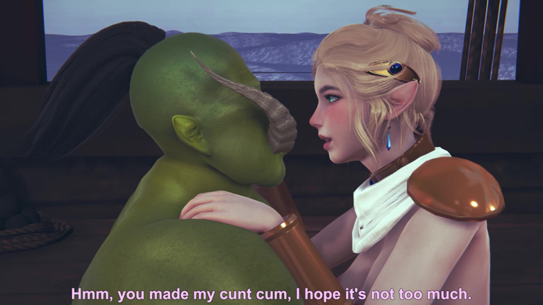 Waifu club 3D: Cute elf rides a big dick