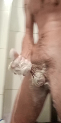 Shower Play Big Cock