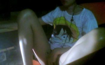 The Camera Under the Table Captured a Beautiful Woman at Home Alone and Watching a Porn Movie.