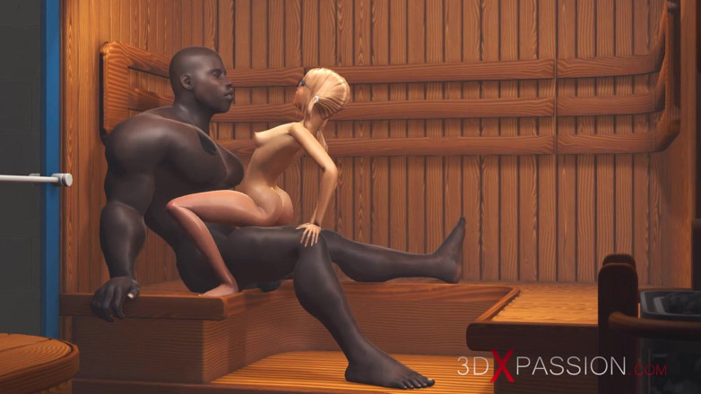 3dxpassion: Virgin nerd girl in glasses gets fucked by black basketball...