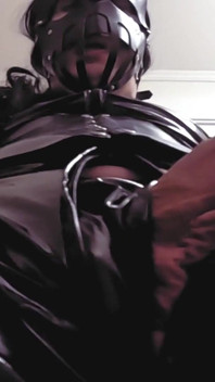 Solo Latex Bunny Big Dick BDSM Fetish Jerk