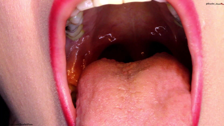 Scarlet Vixen: Throat, Uvula &amp; Mouth Showoff