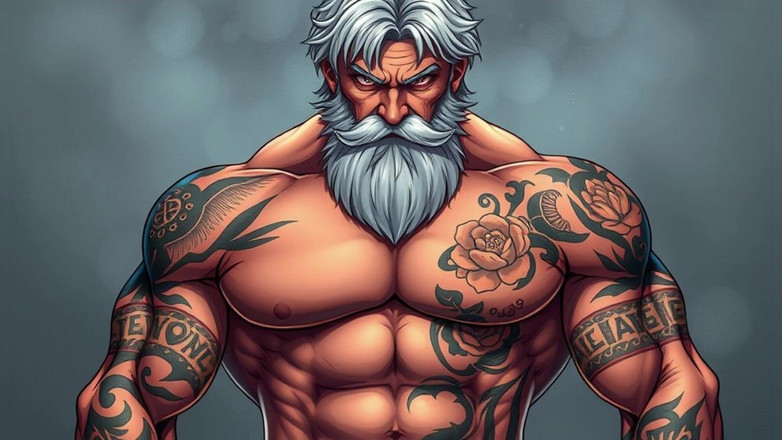 Erotic Man: Ai Art ऊबड़-खाबड़ फंतासी पुरुष