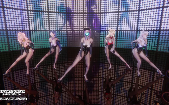3D-Hentai Games: [mmd] Kara - Step (5p) Ahri Seraphine Akali Kaisa Evelynn Kpop Dance...