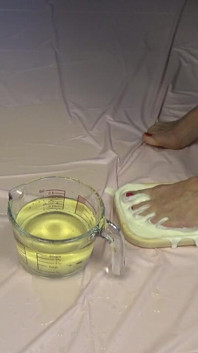 Golden Shower. Foot Fetish and Food Games