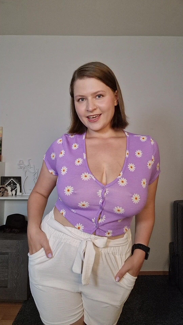 Tina Angel: Sweet Girl Next Door JOI with Striptease &amp; Countdown