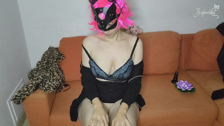 BigBoobCat: Divertimento solista con le mie grandi tette naturali e la...