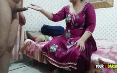 Stepmom Masturbate Her Stepson's Dick and Give Him Pleasure so Lucky