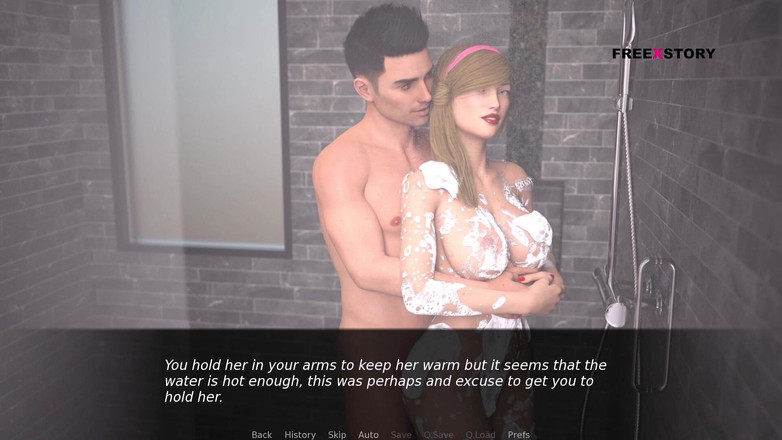 3D Cartoon Porn: Conacul Dusklight - scena sexuală 10 - Jhon face duș cu Lo