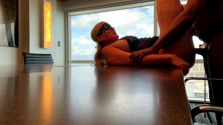 Flight Attendant Fiona: Fa Fiona Gets Bent Over His Desk