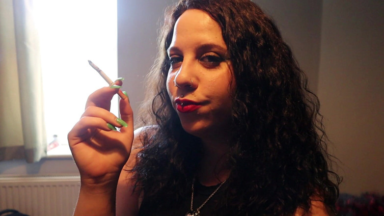 Goddess Kinx: Red Lips and Cork Tips by the Window
