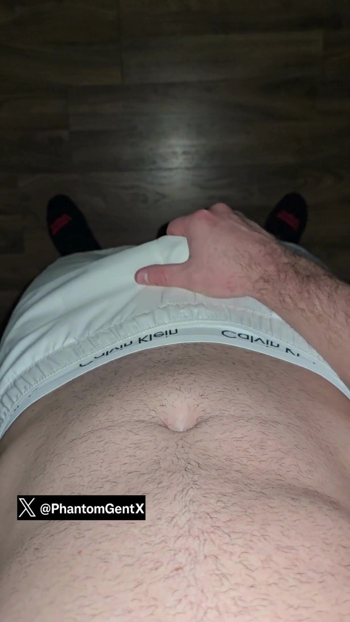 PhantomGentX: Muscular Horny Teen in White Nike Shorts Shows off and...