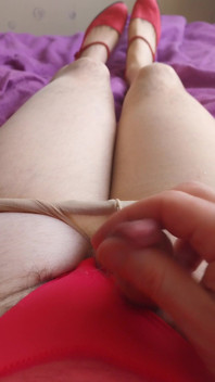Butt-plugged Sissy Clit Teaser