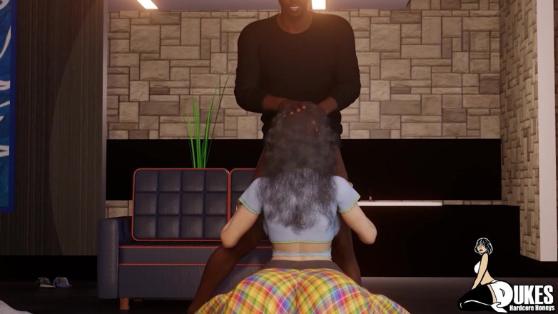 Dukes Hardcore Honeys: Une lutteuse impolie rencontre son match sexuel et deux vieux...