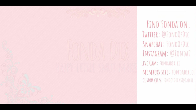 FondaDix: Live: Fonda Loves Her Fuck Machine