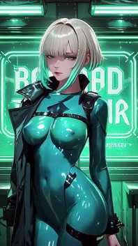 Blonde Knight Lounges Seductively While Her Silver-haired Partner Kneels to Serve