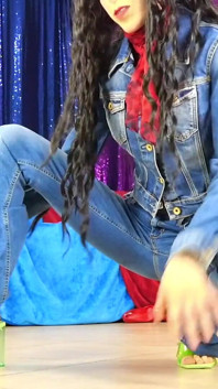 Walking in High Heels and Jeans Asmr