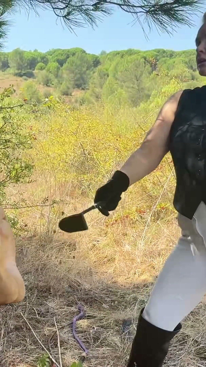 Empress Bella Sadic: Falaka in the Woods with Empressbellasadistic Having Fun