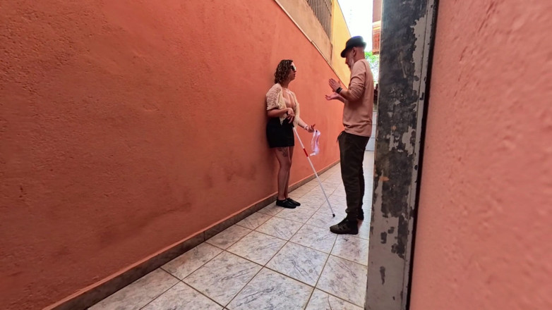 Gabi SweetCouplesStories: Congelo tempo magico applaudire una ragazza cieca nel vicolo