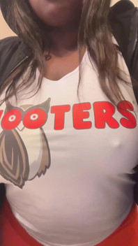 A Horny Hooters Girl Puts on a Show for You.