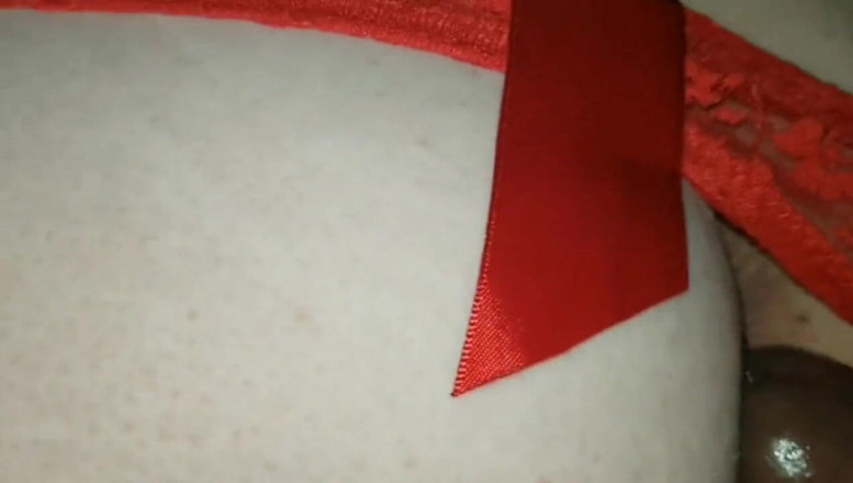 Real homemade BBW BBC porn: Velké černé péro dělá z velkého zadku kapající mokrou kundičku