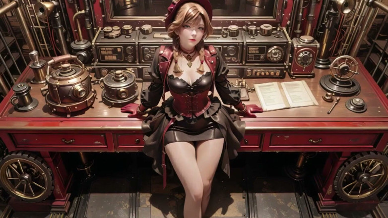 Seraphina Vale: Steampunk hertogin! Roodharige mechanische meid plaagt in de versnellingshallen.