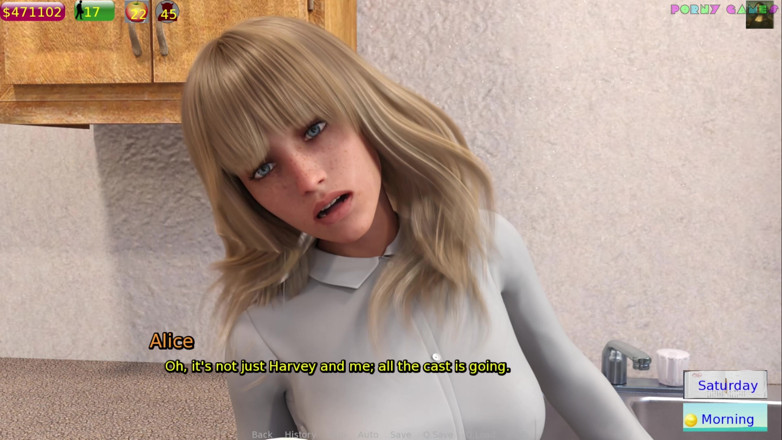 Porny Games: Alice in Wonderland by Slow Games - Old Man Creampies Young...