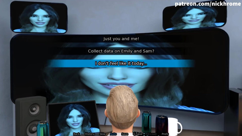 Visual Novels: SexBot 47 - dos lesbianas milfs