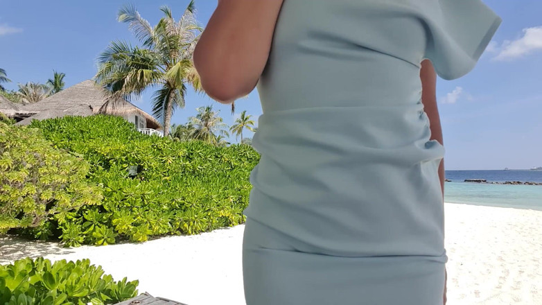 TheloveStory: Hot blondy without panties in hot dress Show pussy