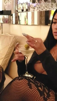 My Absolute Favorite Drink, with Three Blue-cheese Stuffed Olives Too