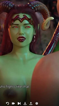 悪魔のサキュバスと激しくセックスする!私は彼女をディープスロートし、アナルに射精します。