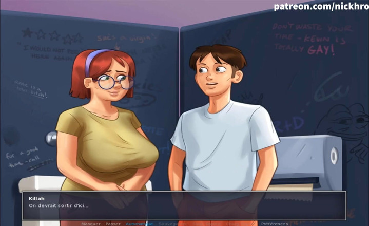 Cartoon Universal: Summertime saga 120부 - 대학 화장실의 십대들(프랑스 서브)