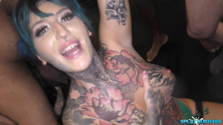 Gangbang team: Tattooed Babes Are Ready to Suck and Deepthroat Some Long...