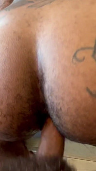Chewing on His Dick with Her Pussy