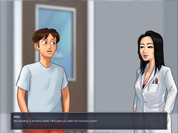 Cartoon Play: Summertime saga teil 227 - reite sex im college mit brünetter lehrerin