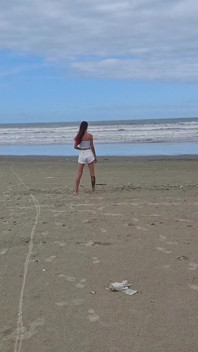 Masturbating Outdoors for Hot Redhead Who Liked It