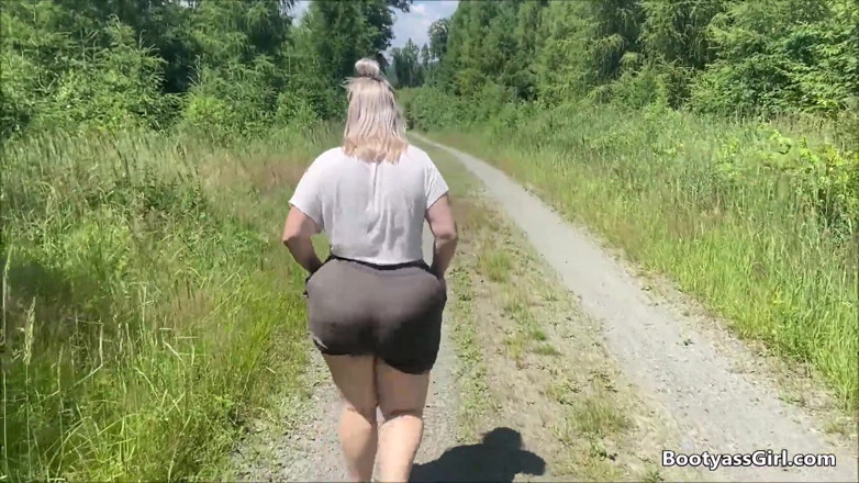 Bootyass Girl: PAWG fucked in the woods