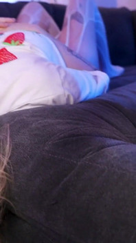 Blonde Whore Gets Her Face Fucked Upside Down