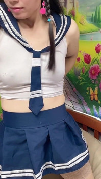 Cute Hana Fuck Ass Wear college Outfit