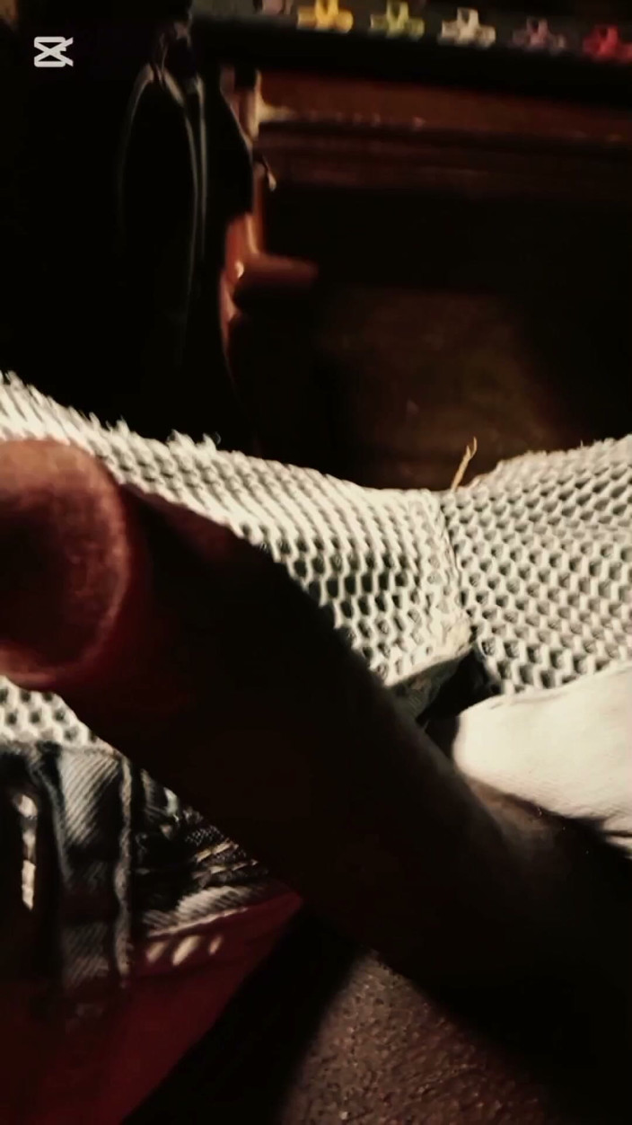 HornyLayer34: Wanking My Big Black Dick