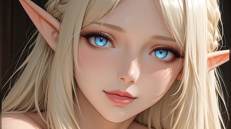 LustRender: Elf bogel yang cantik dengan mata fokus ini akan memandu...