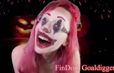 FinDom Goaldigger: Halloween balls cutting