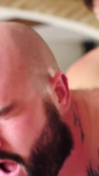 BEARFILMS - Justin West hammered by juicy bear Adam Jones