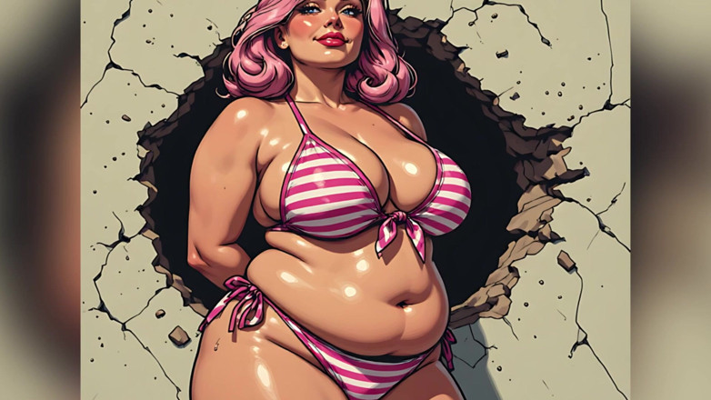 AI Porn: Seni awek bikini montel