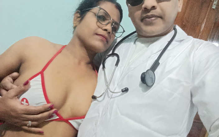 Hot N Sexy: Nemocniční sestra Nisha Sexy kouření a romantická předehra pro sex...