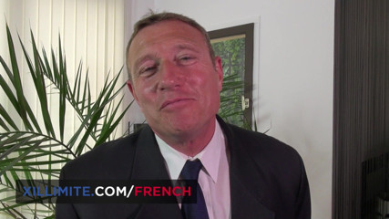 French girls at work: Threesome with the driving school inspector