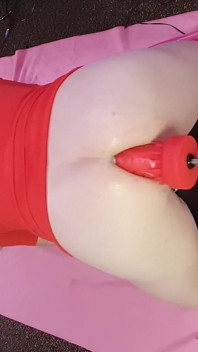 More Fucking Machine and Magic Wand Vibrator Masturbation with Essex Girl Lisa